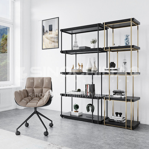 Stainless Steel Bookshelf Display Rack Italian Light Luxury Simple Modern